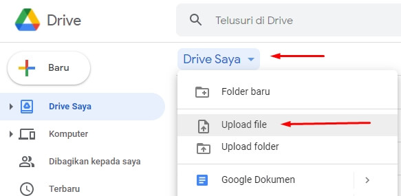 translate dengan google drive